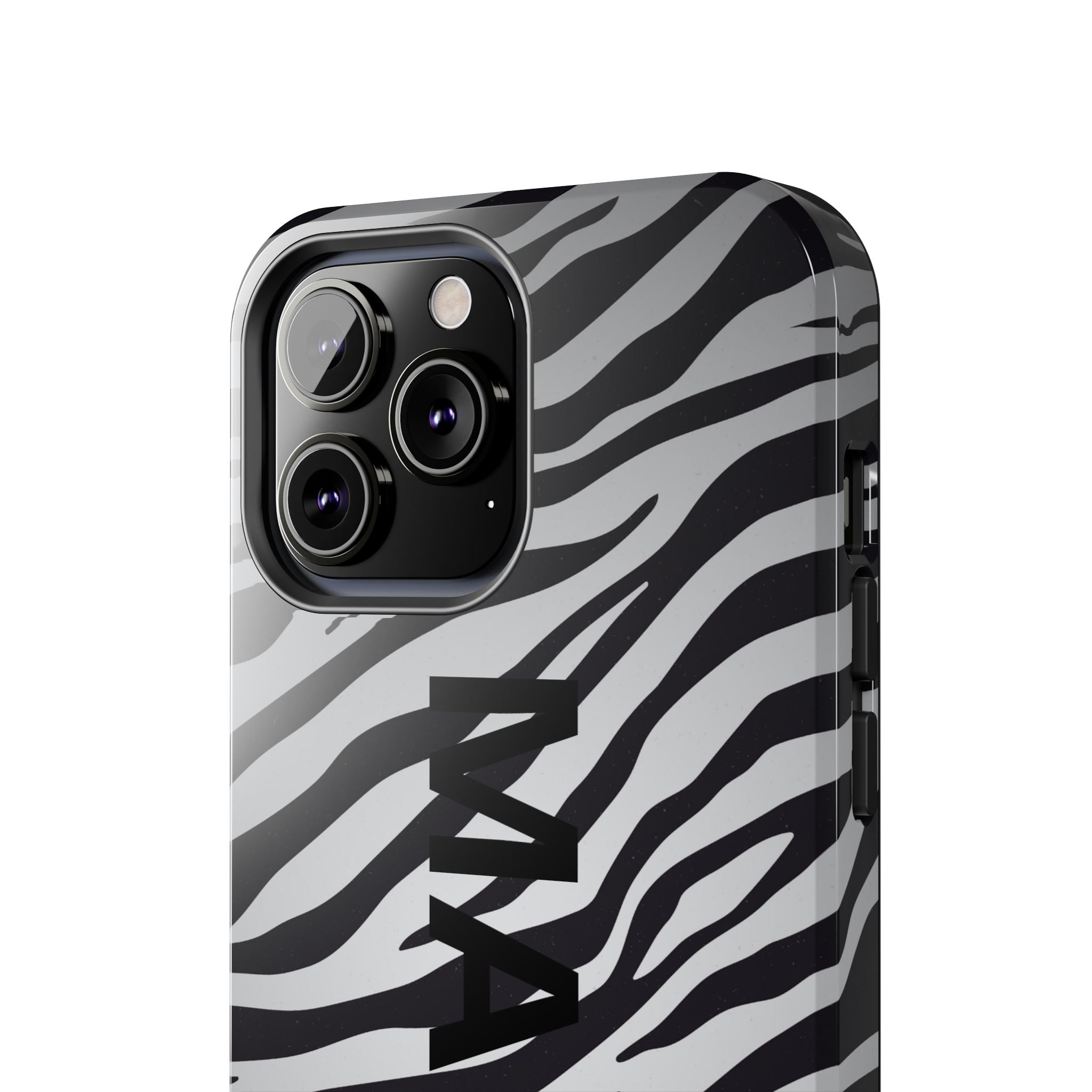 ZEBRA PRINT IPHONE CASE PERSONALIZED