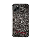 FAUX FUR LEOPARD IPHONE CASE PERSONALIZED