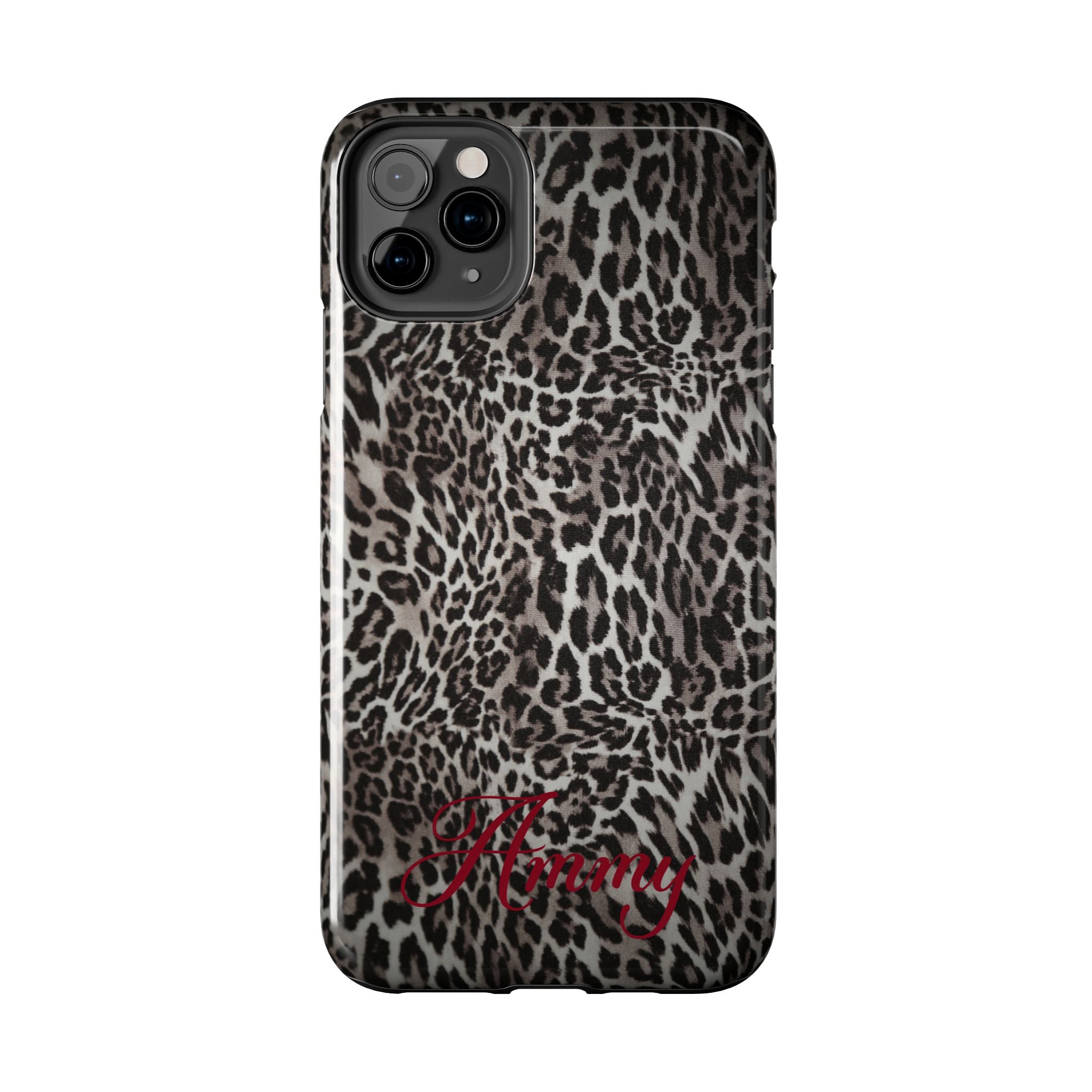 FAUX FUR LEOPARD IPHONE CASE PERSONALIZED