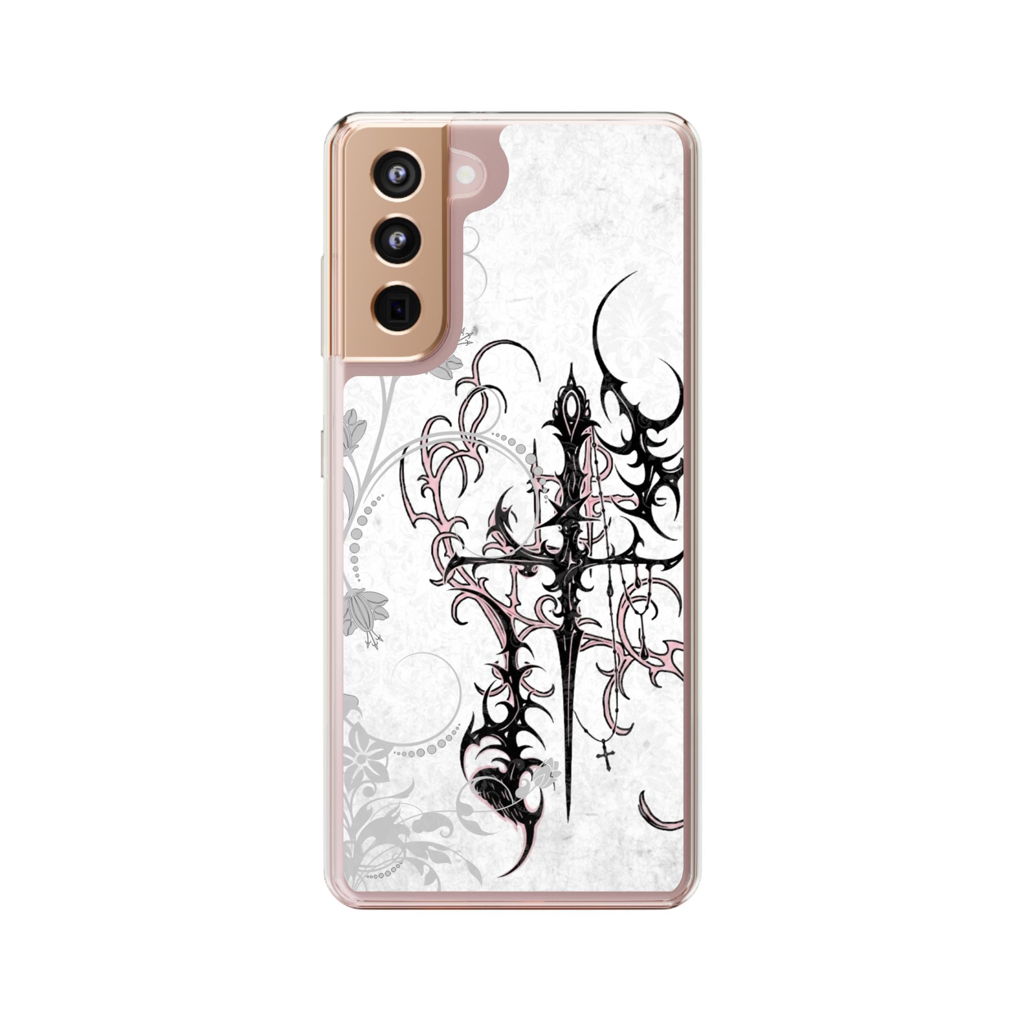 PINK CROSS PHONE CASE