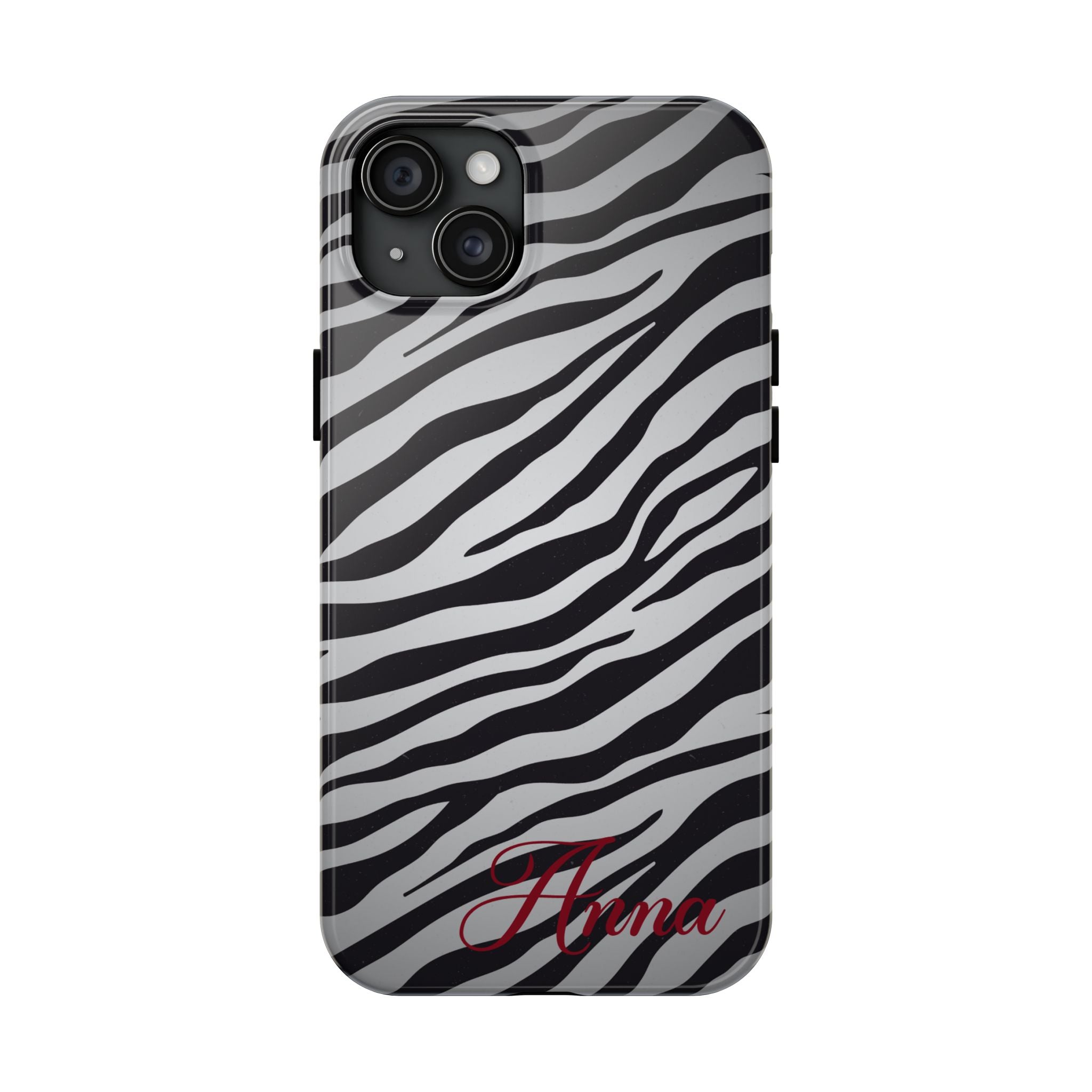 ZEBRA PRINT IPHONE CASE PERSONALIZED