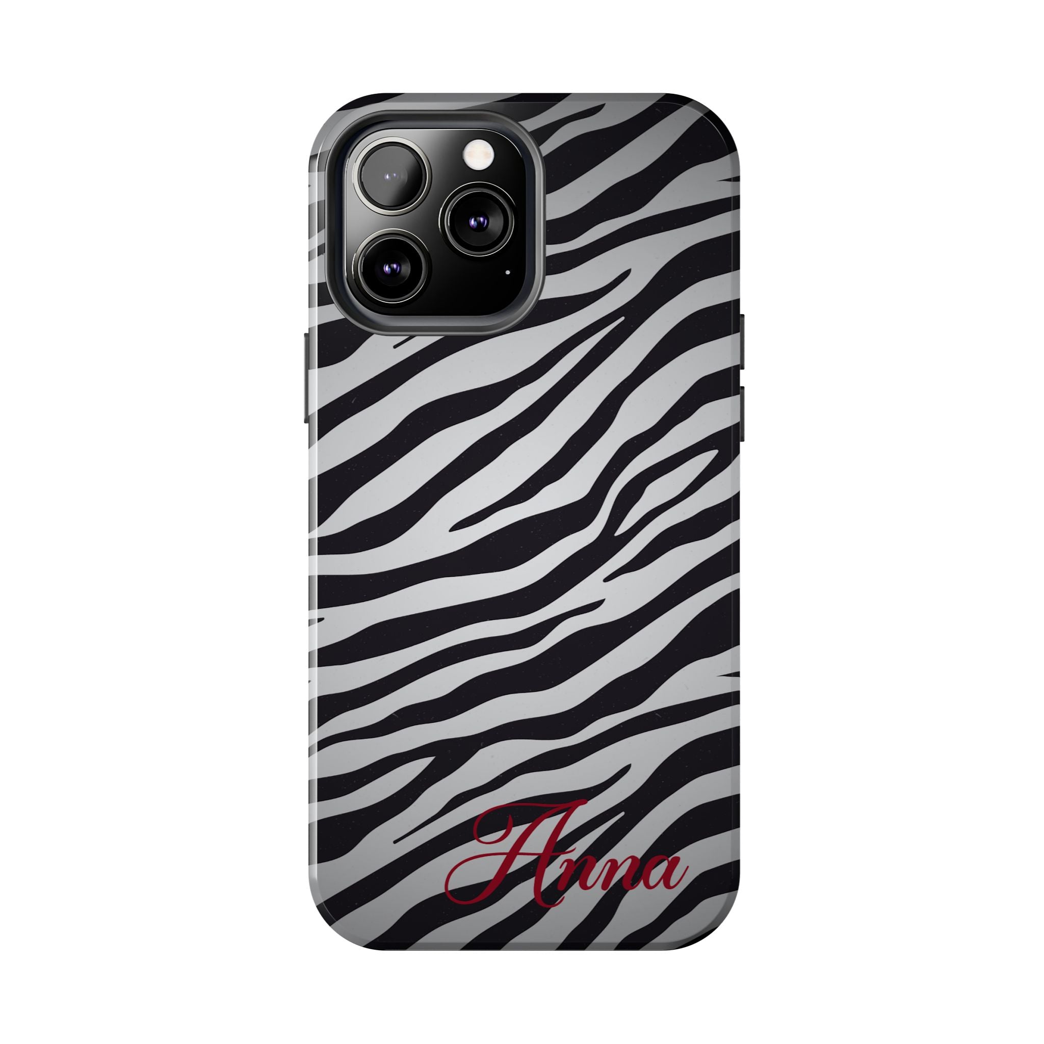 ZEBRA PRINT IPHONE CASE PERSONALIZED