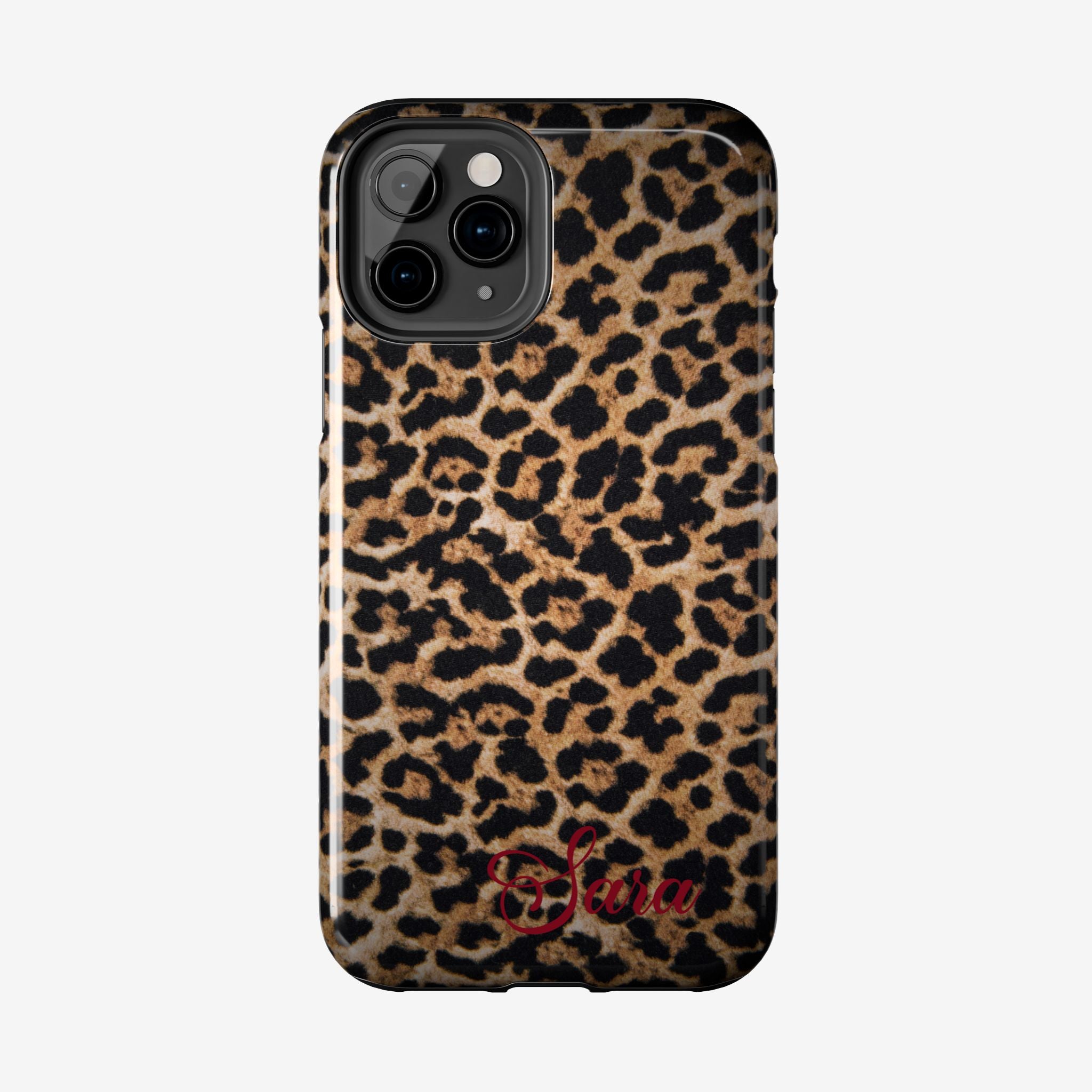 LEOPARD PRINT IPHONE CASE PERSONALIZED