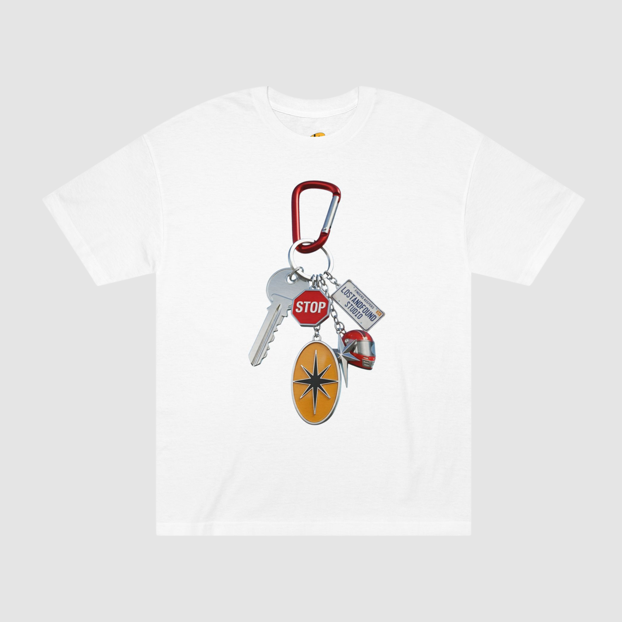 LOST AND FOUND KEYCHAIN T-SHIRT