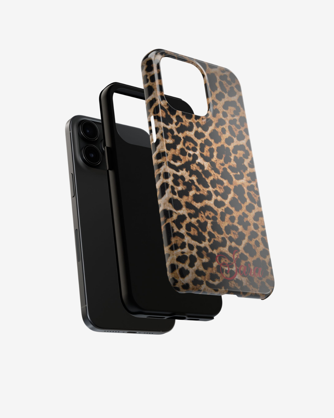 LEOPARD PRINT IPHONE CASE PERSONALIZED