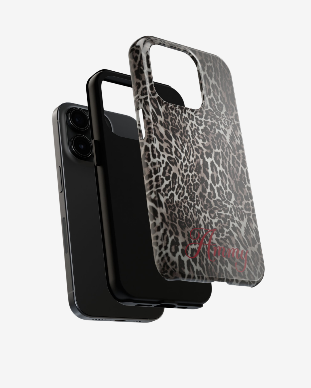 FAUX FUR LEOPARD IPHONE CASE PERSONALIZED