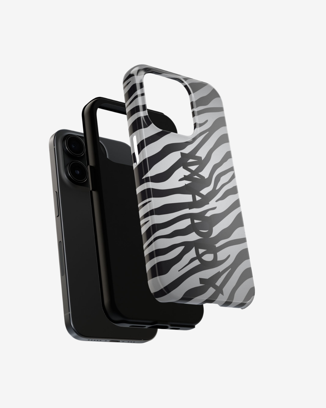 ZEBRA PRINT IPHONE CASE PERSONALIZED