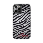 ZEBRA PRINT IPHONE CASE PERSONALIZED