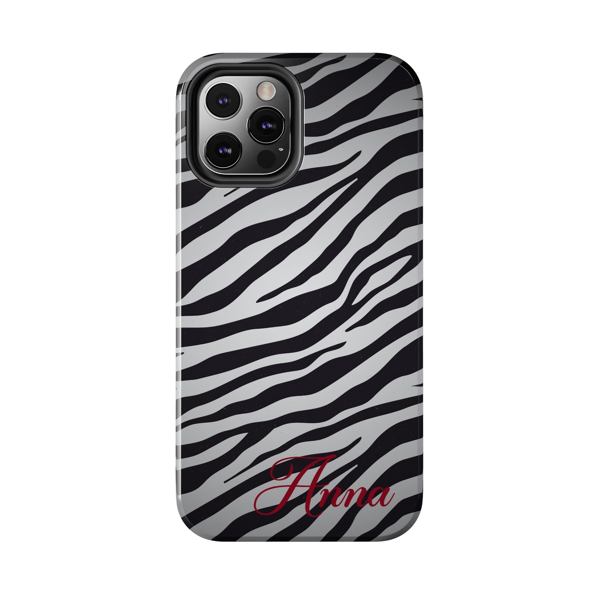ZEBRA PRINT IPHONE CASE PERSONALIZED