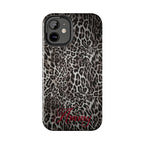 FAUX FUR LEOPARD IPHONE CASE PERSONALIZED