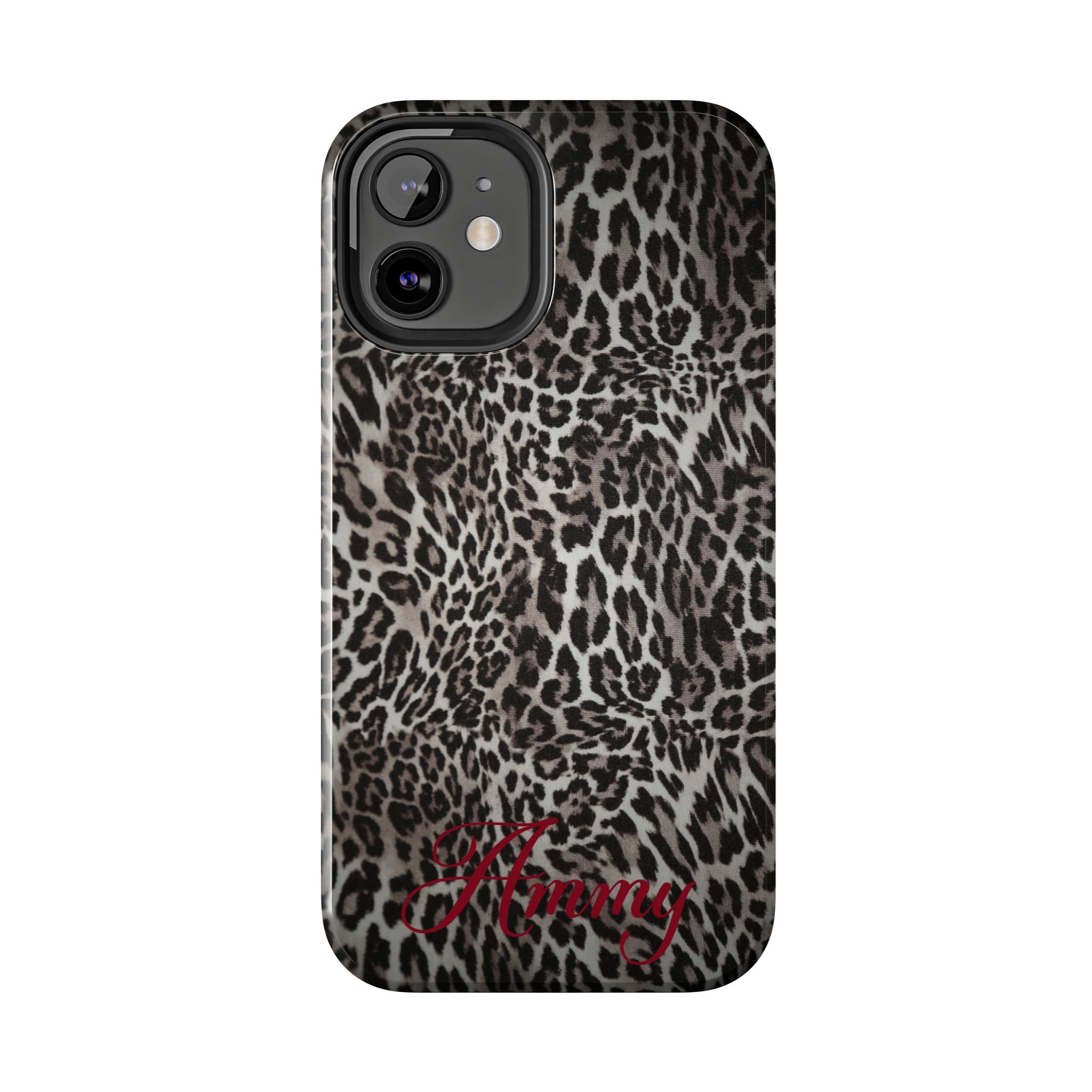 FAUX FUR LEOPARD IPHONE CASE PERSONALIZED