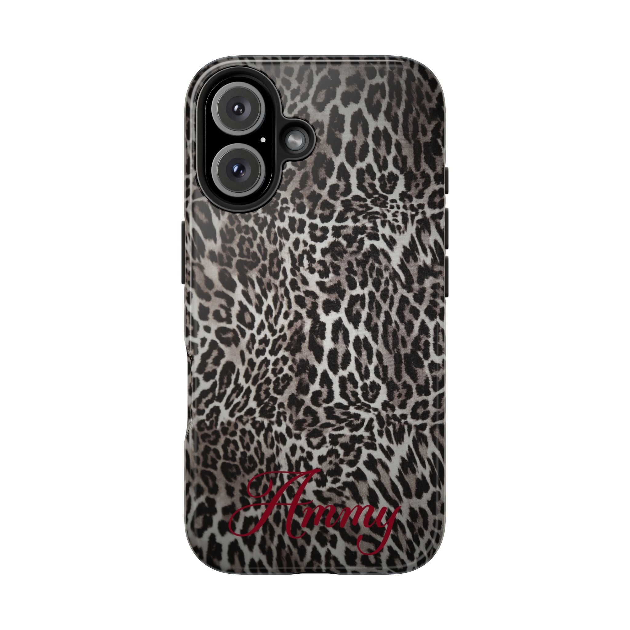 FAUX FUR LEOPARD IPHONE CASE PERSONALIZED