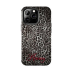 FAUX FUR LEOPARD IPHONE CASE PERSONALIZED