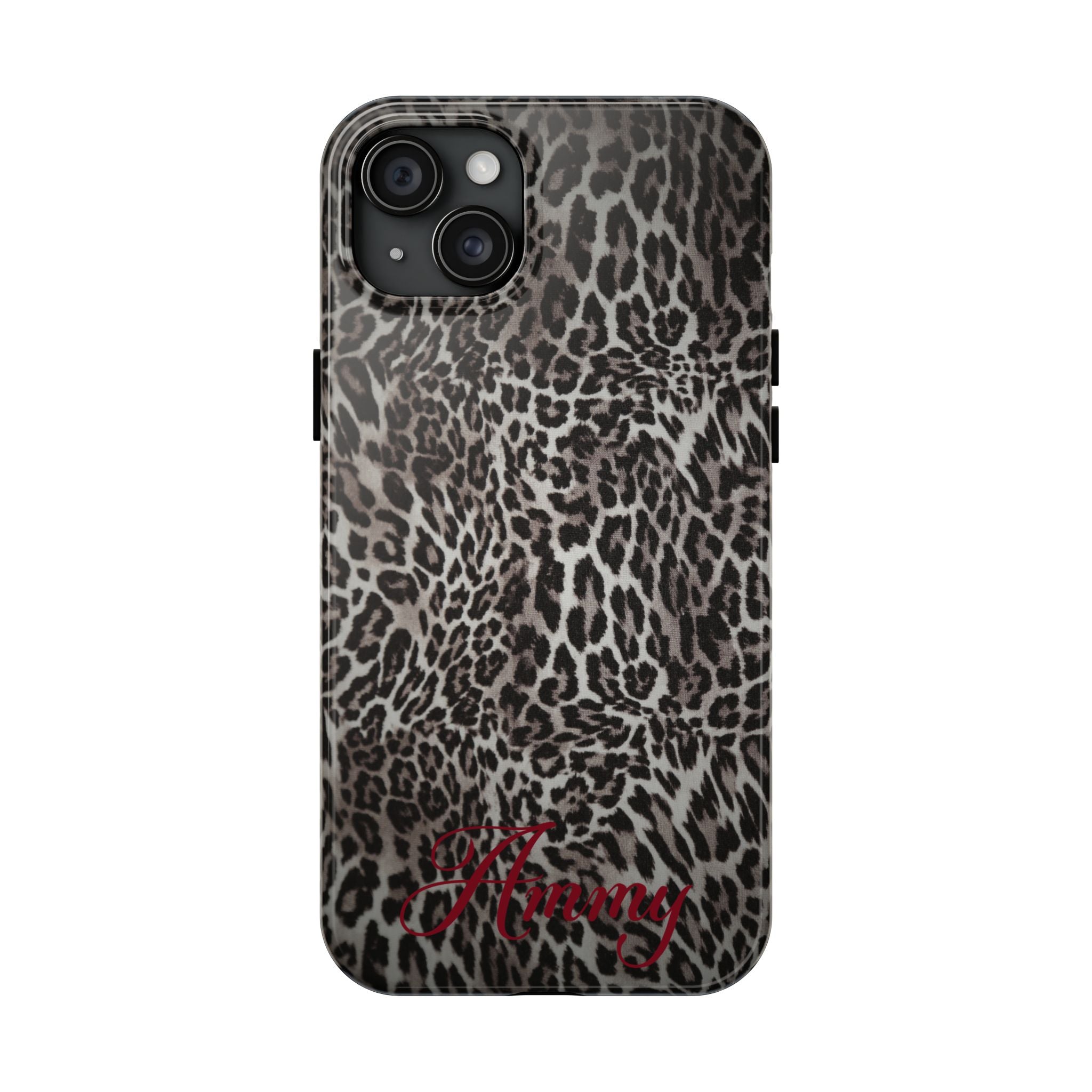 FAUX FUR LEOPARD IPHONE CASE PERSONALIZED