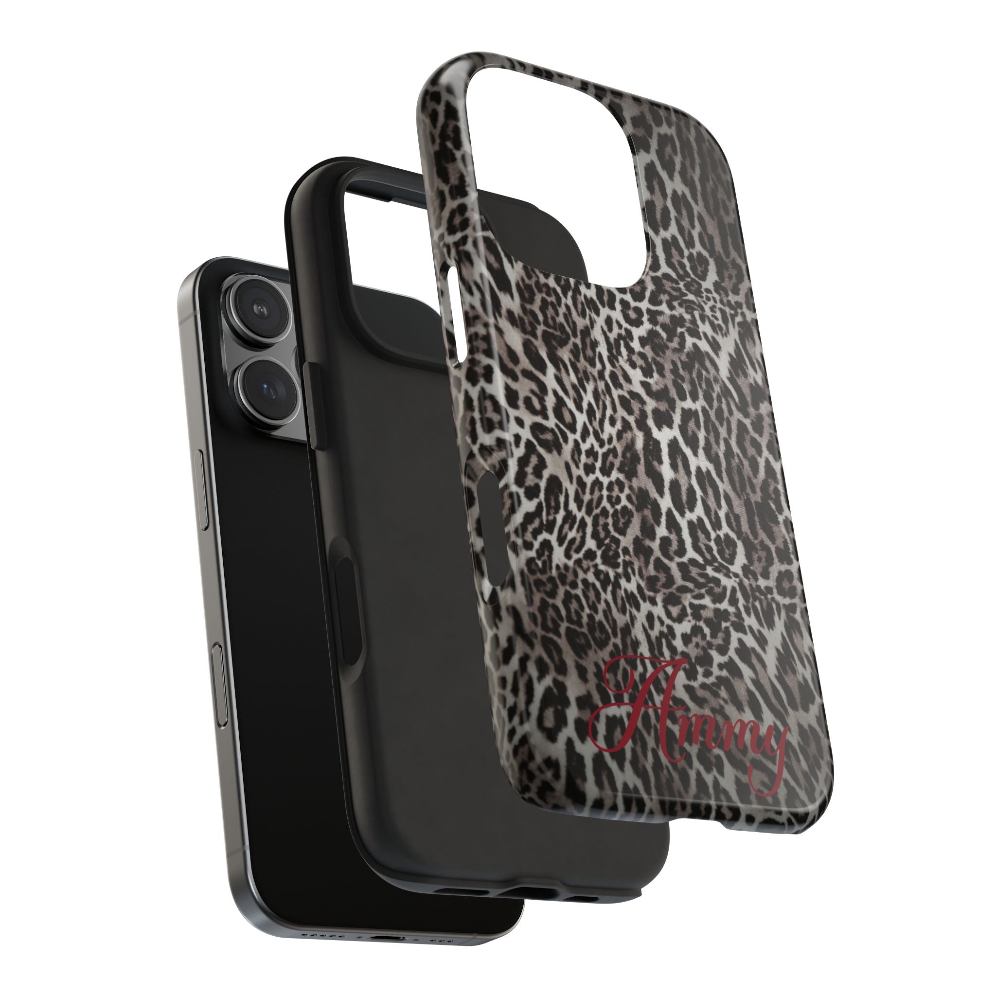 FAUX FUR LEOPARD IPHONE CASE PERSONALIZED