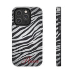 ZEBRA PRINT IPHONE CASE PERSONALIZED
