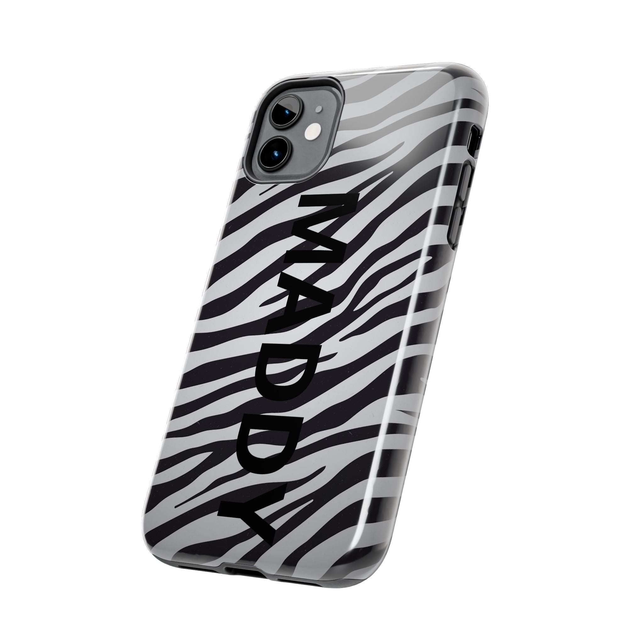 ZEBRA PRINT IPHONE CASE PERSONALIZED