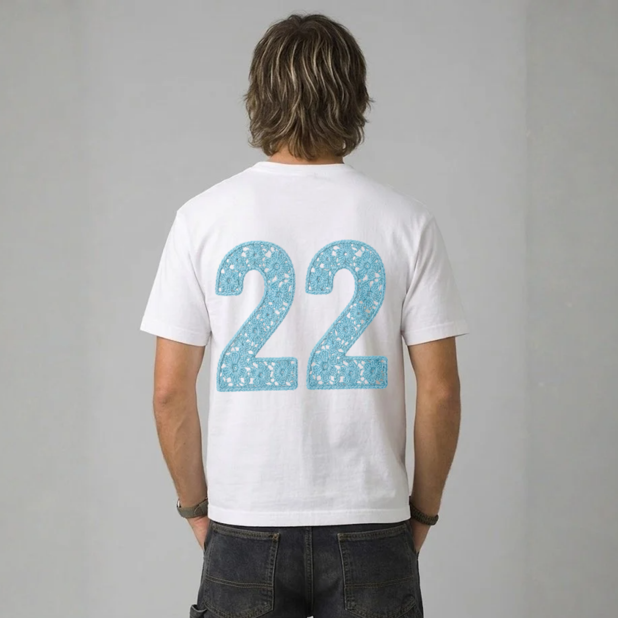 ANGEL NUMBER BOXY CROPPED TEE – LOSTANDFOUND STUDIO