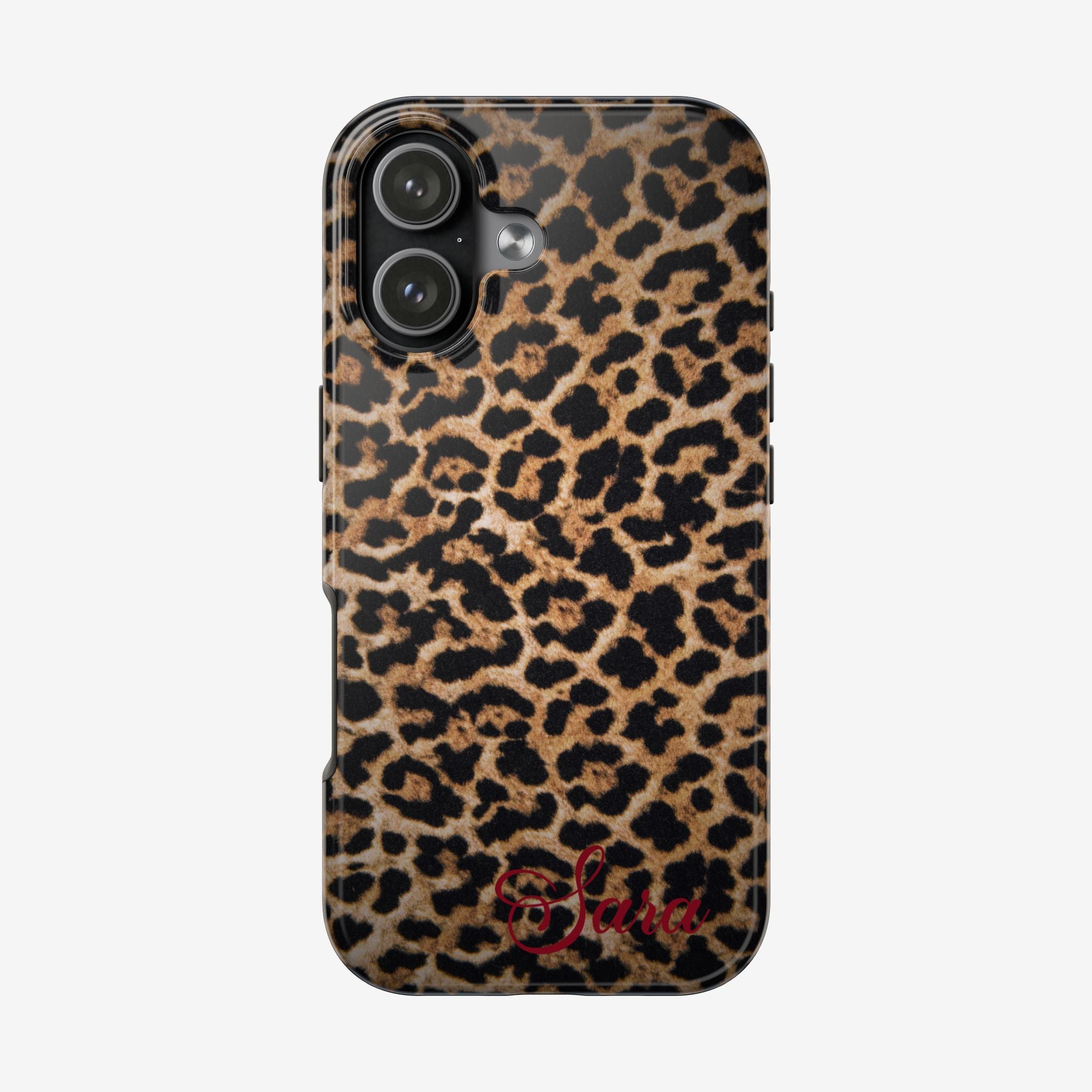 LEOPARD PRINT IPHONE CASE PERSONALIZED