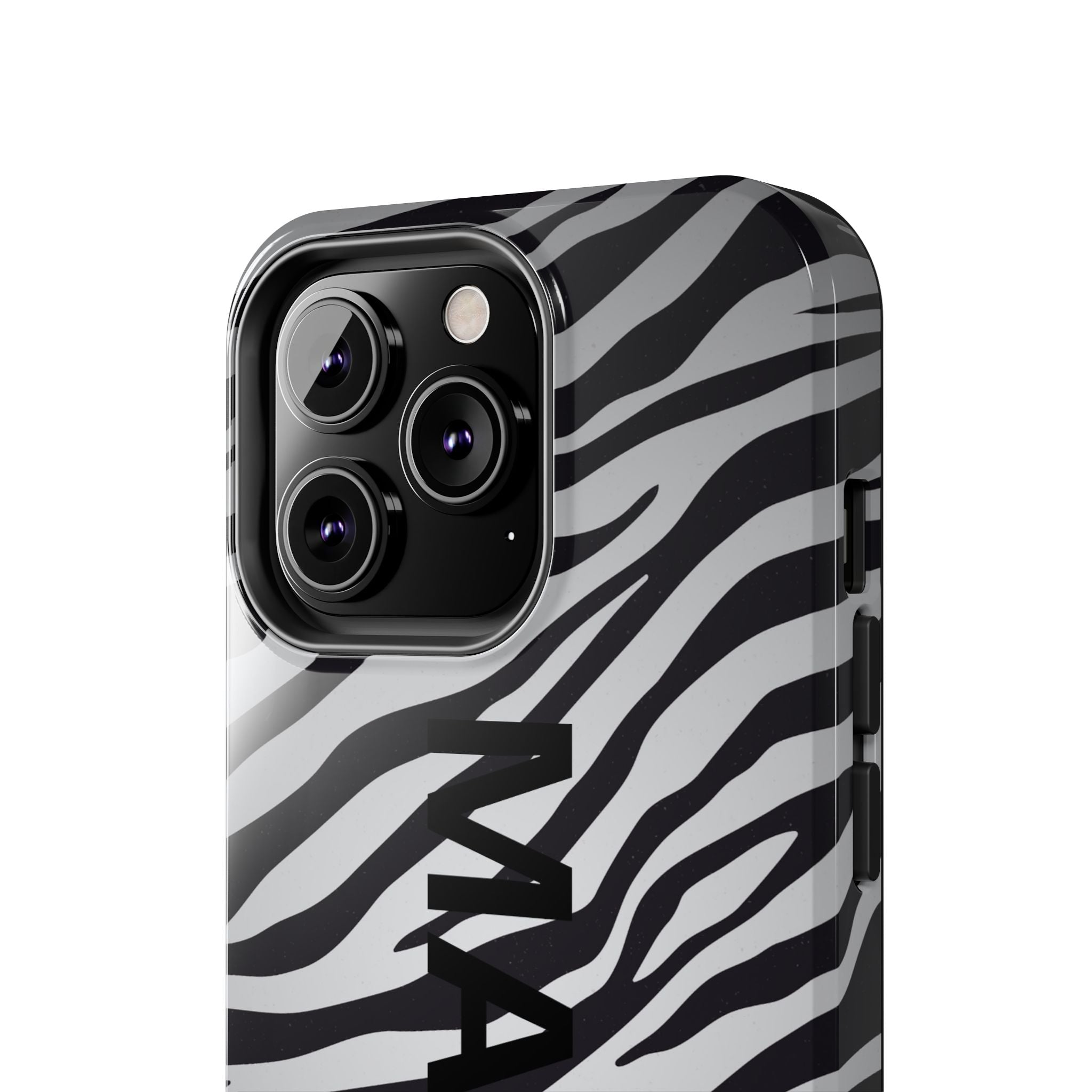ZEBRA PRINT IPHONE CASE PERSONALIZED