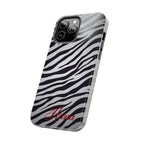 ZEBRA PRINT IPHONE CASE PERSONALIZED