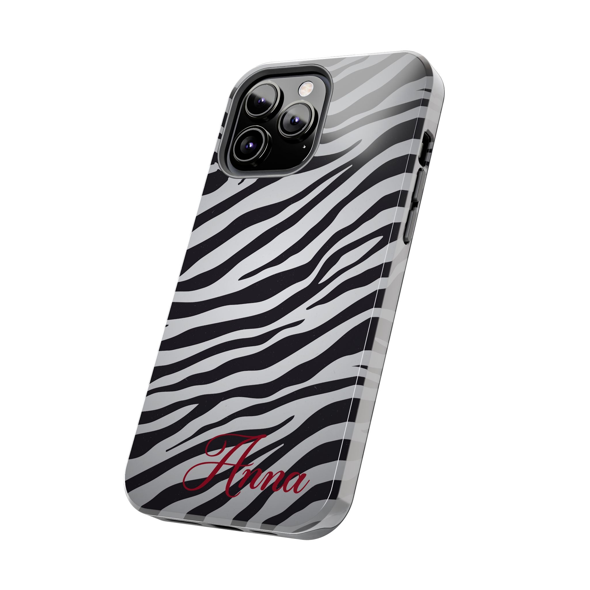 ZEBRA PRINT IPHONE CASE PERSONALIZED