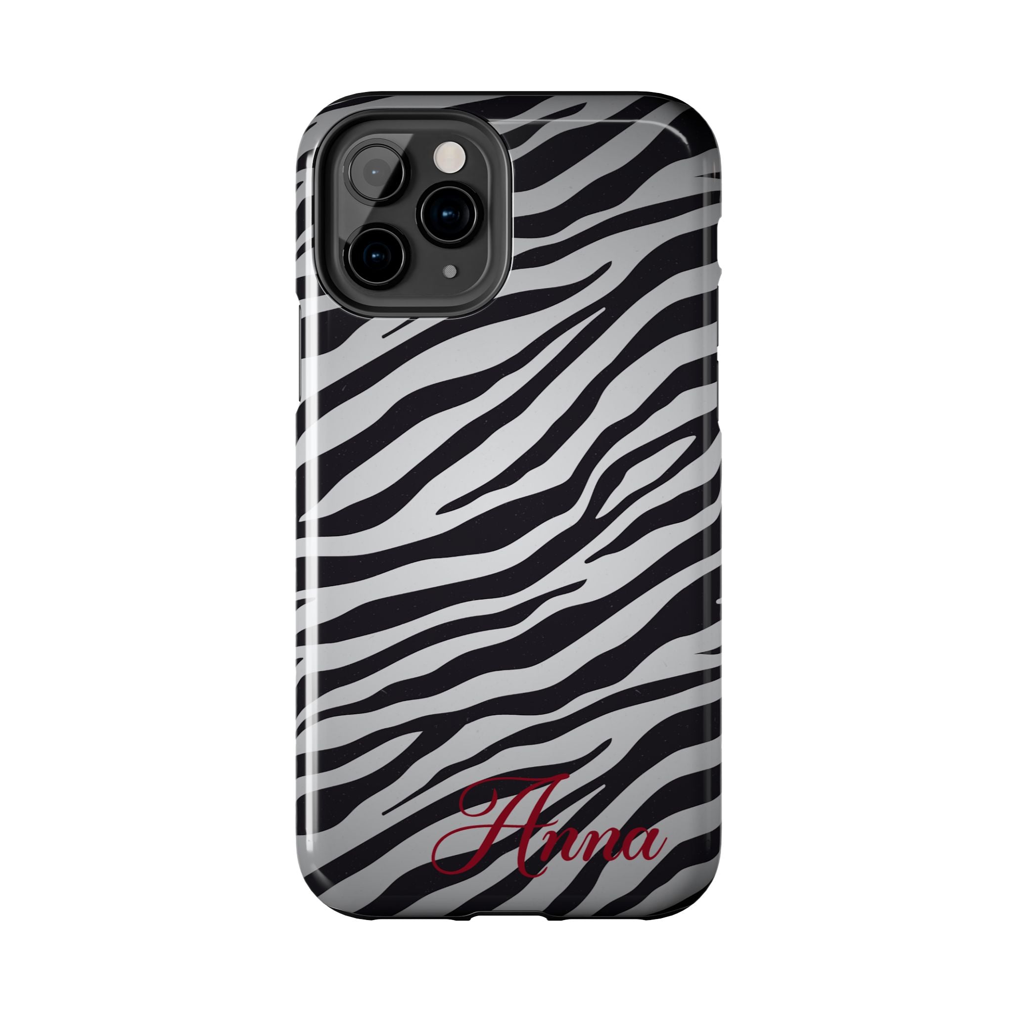 ZEBRA PRINT IPHONE CASE PERSONALIZED