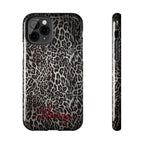 FAUX FUR LEOPARD IPHONE CASE PERSONALIZED