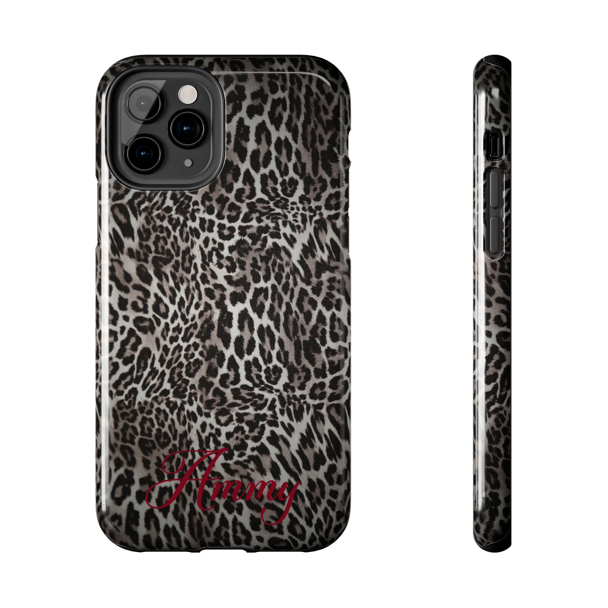 FAUX FUR LEOPARD IPHONE CASE PERSONALIZED