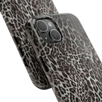 FAUX FUR LEOPARD IPHONE CASE PERSONALIZED