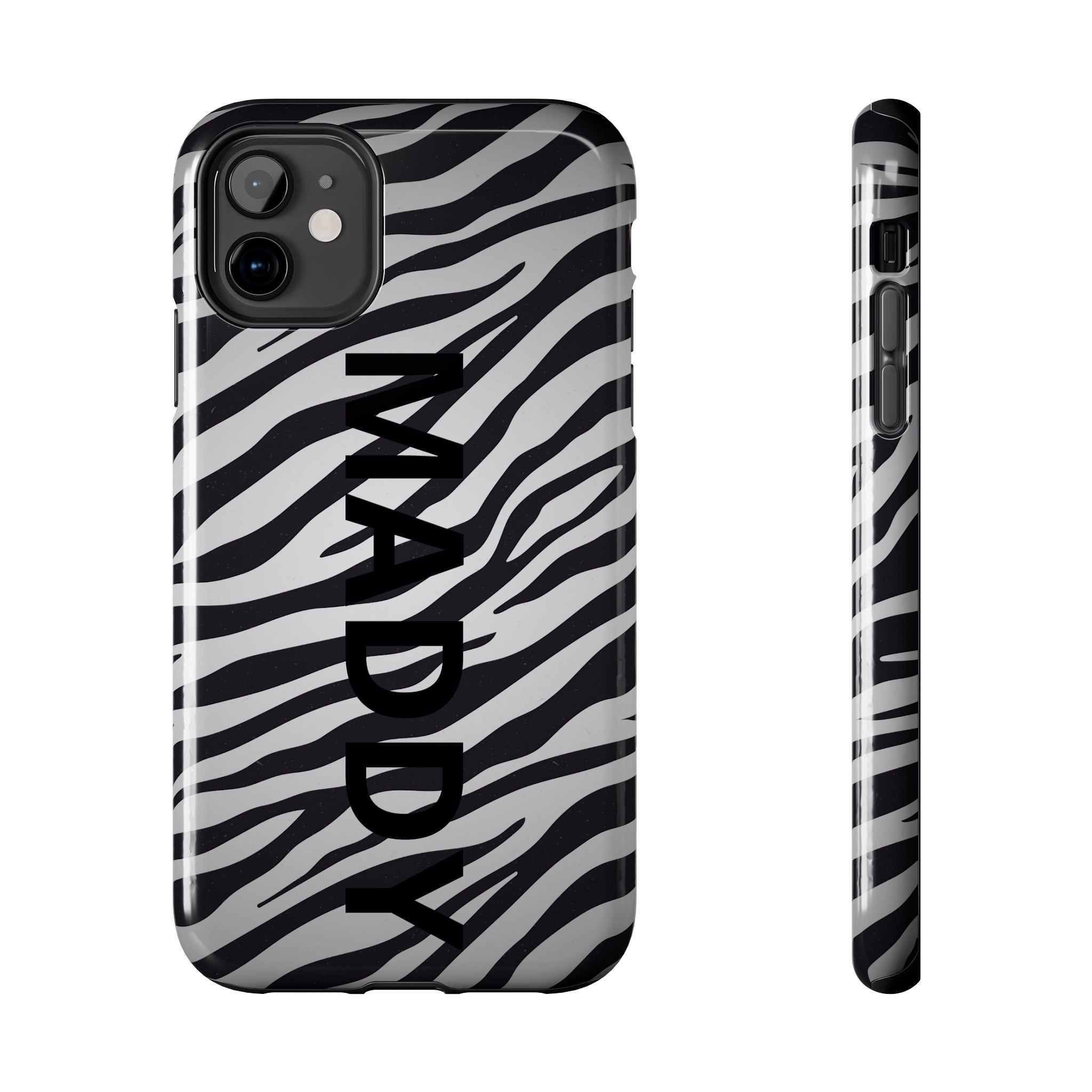 ZEBRA PRINT IPHONE CASE PERSONALIZED