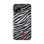 ZEBRA PRINT IPHONE CASE PERSONALIZED