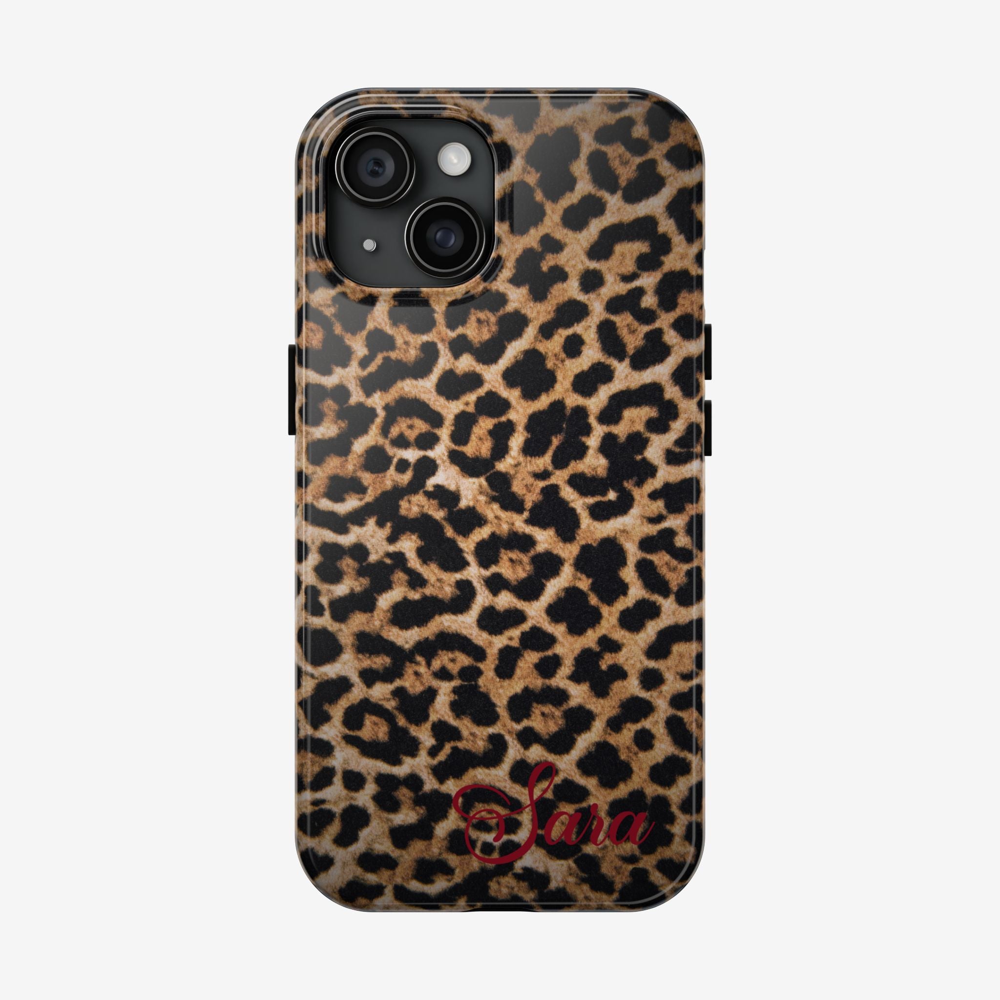 LEOPARD PRINT IPHONE CASE PERSONALIZED