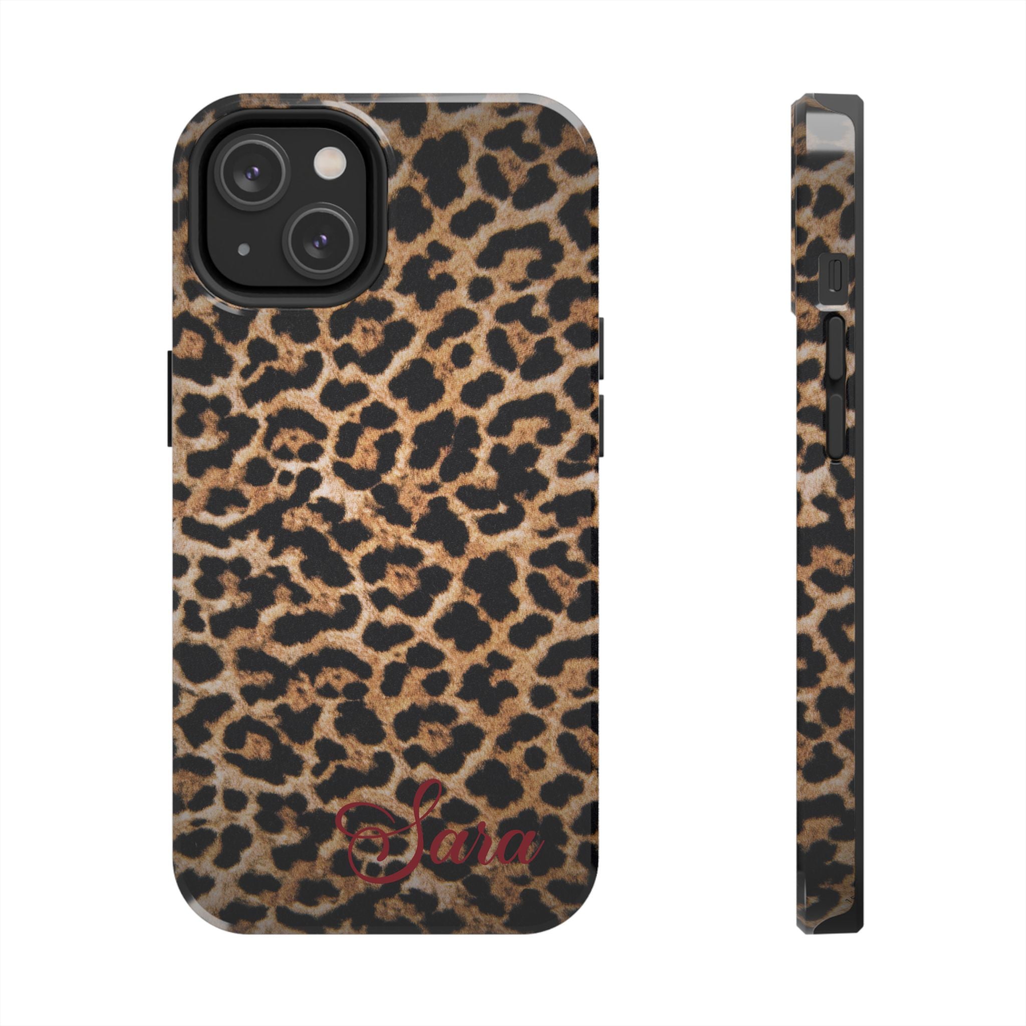 LEOPARD PRINT IPHONE CASE PERSONALIZED