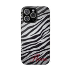 ZEBRA PRINT IPHONE CASE PERSONALIZED