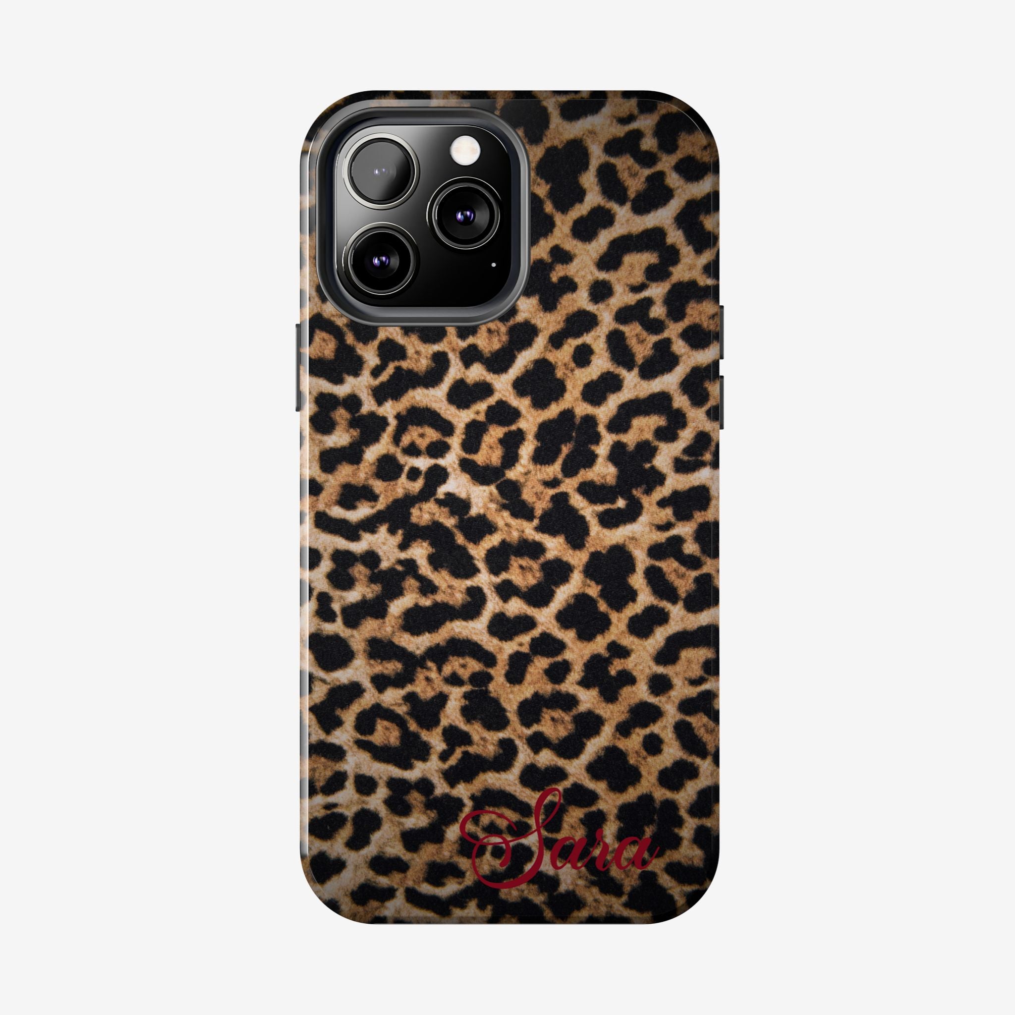 LEOPARD PRINT IPHONE CASE PERSONALIZED