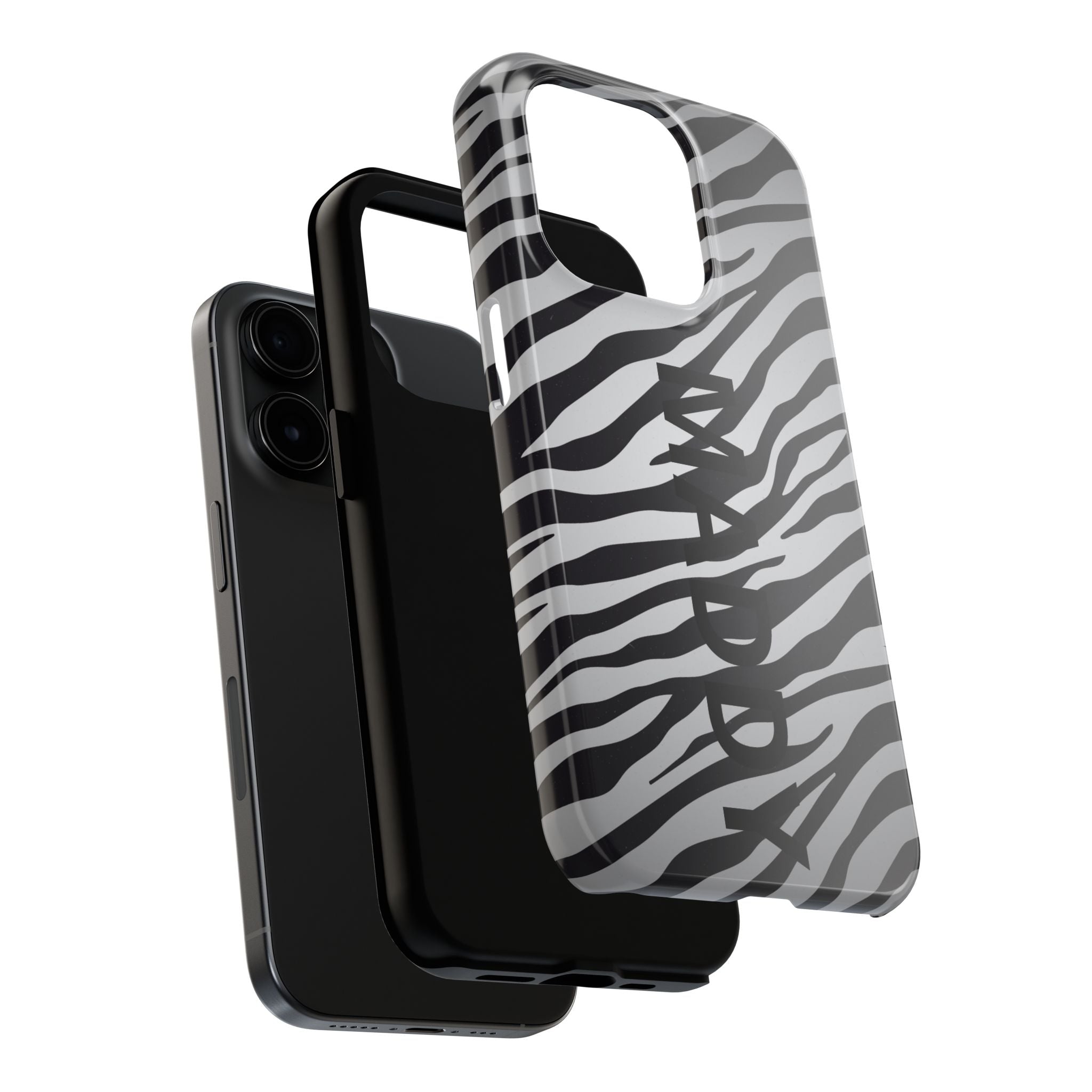 ZEBRA PRINT IPHONE CASE PERSONALIZED