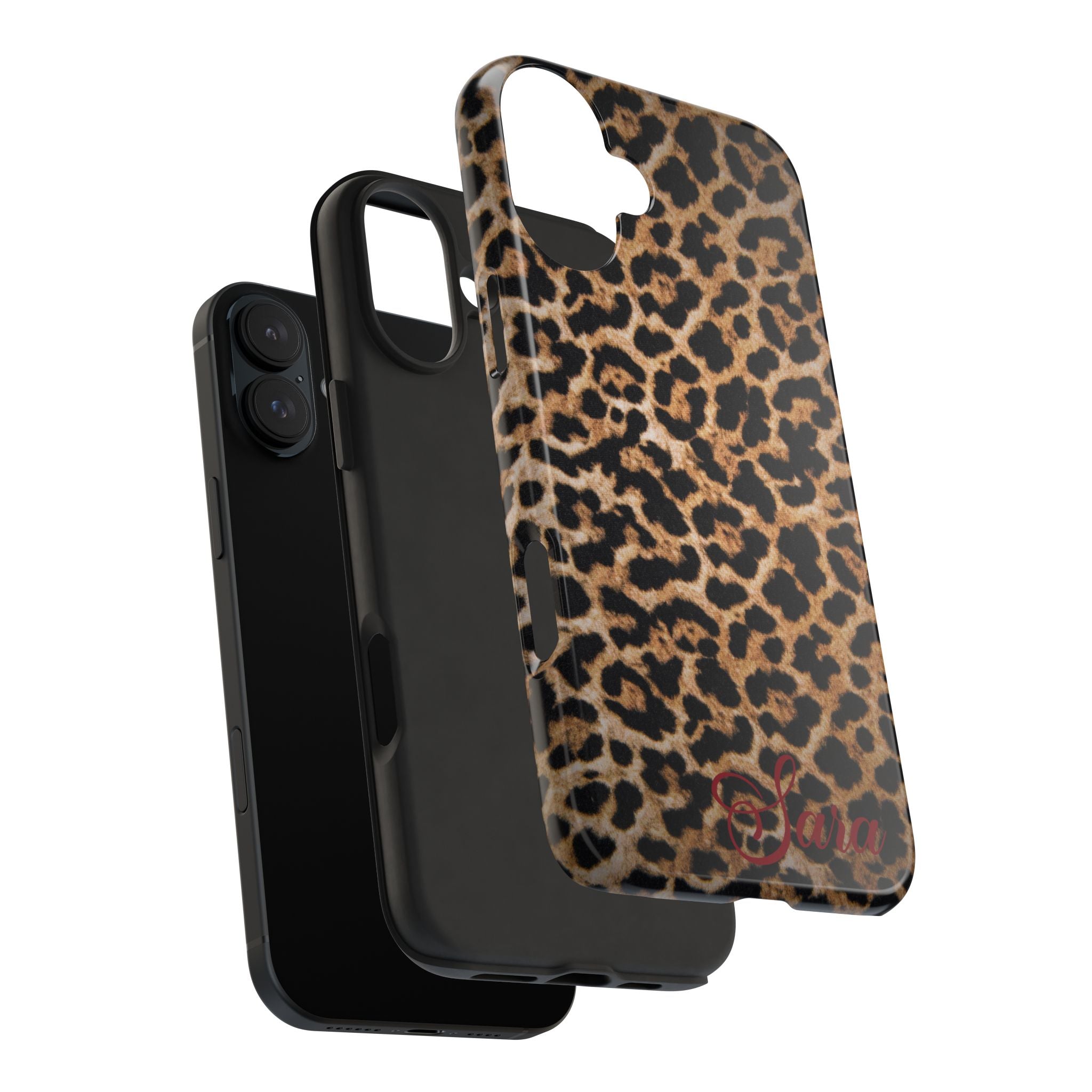 LEOPARD PRINT IPHONE CASE PERSONALIZED