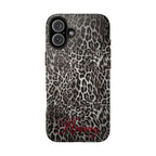 FAUX FUR LEOPARD IPHONE CASE PERSONALIZED