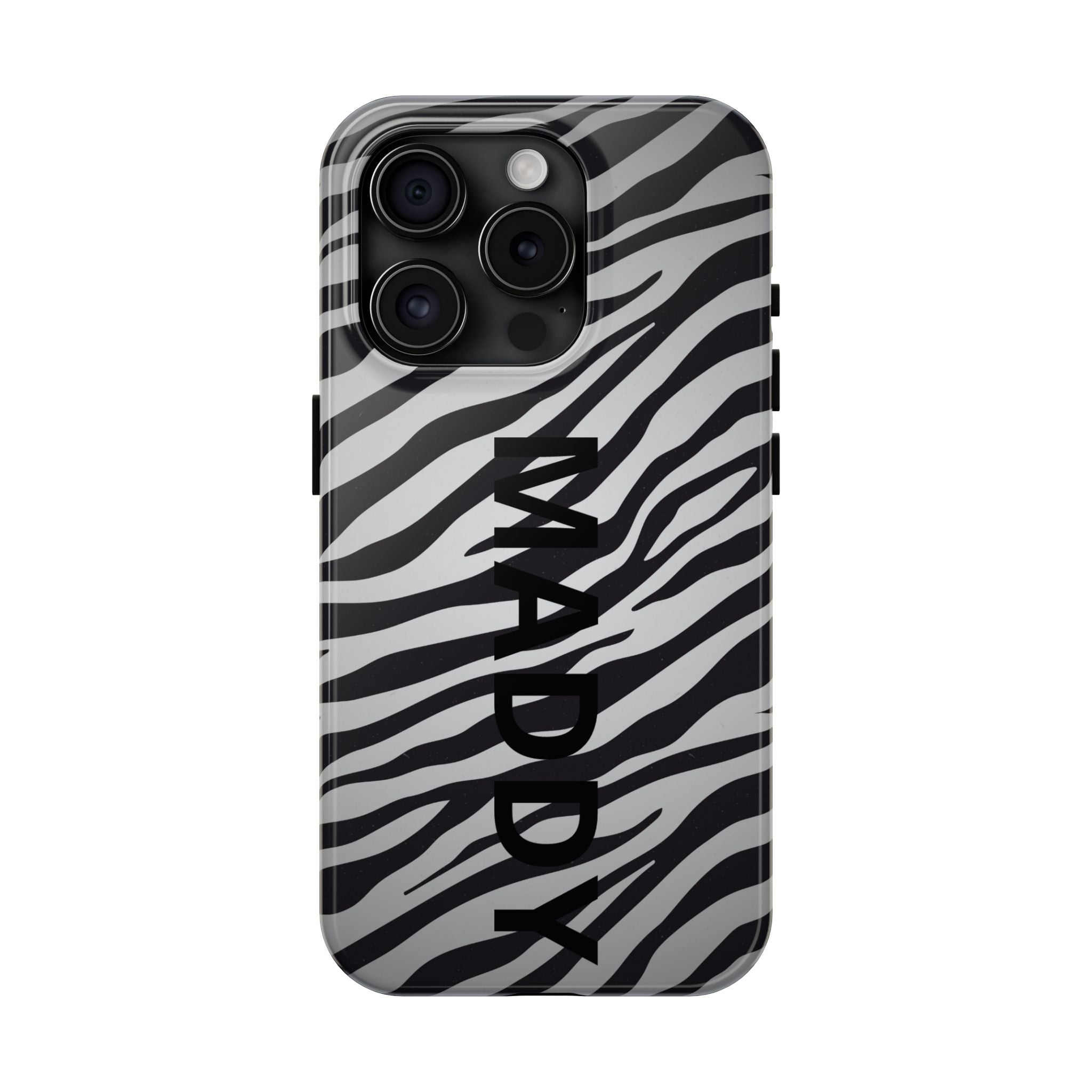ZEBRA PRINT IPHONE CASE PERSONALIZED