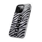 ZEBRA PRINT IPHONE CASE PERSONALIZED