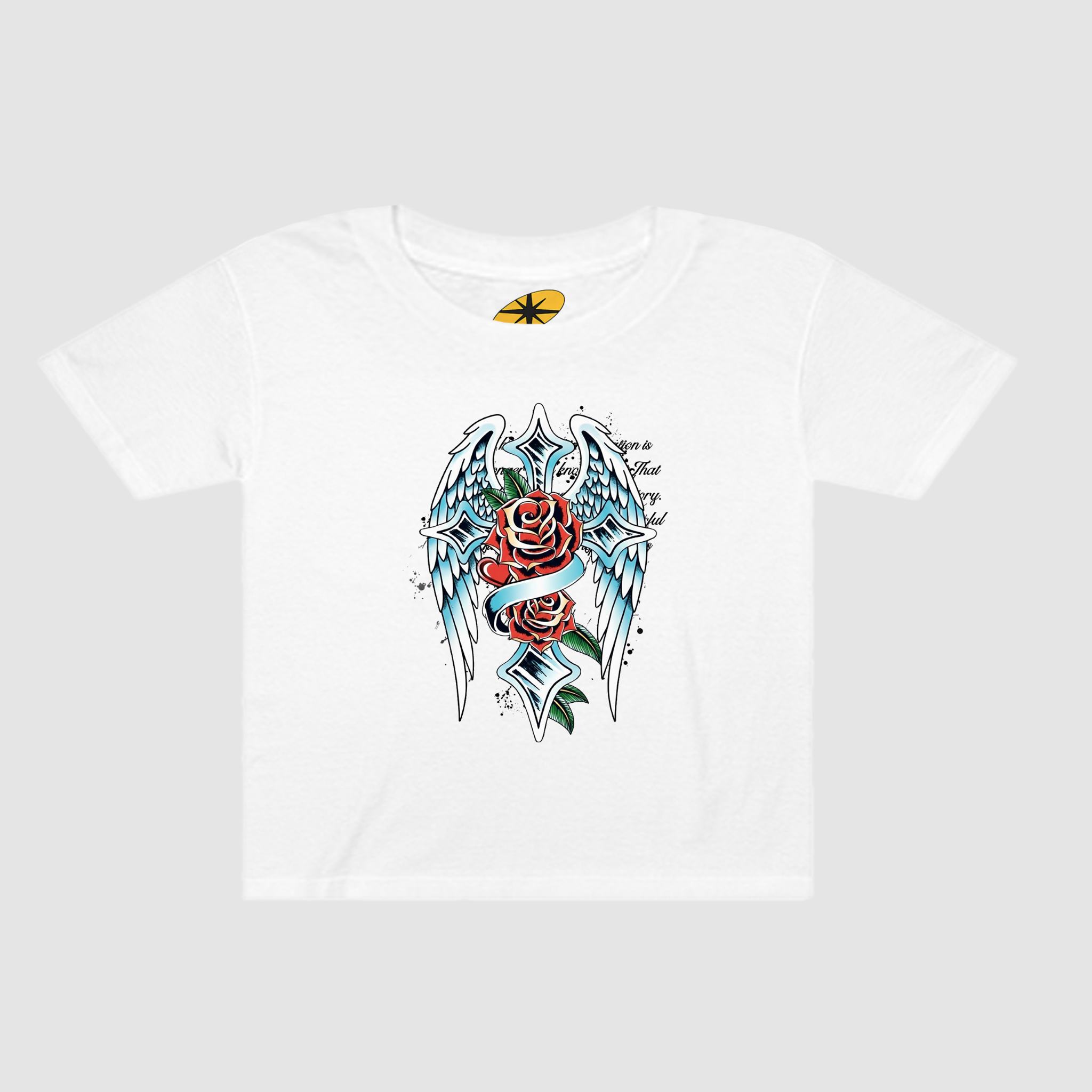 ANGEL NUMBER BOXY CROPPED TEE