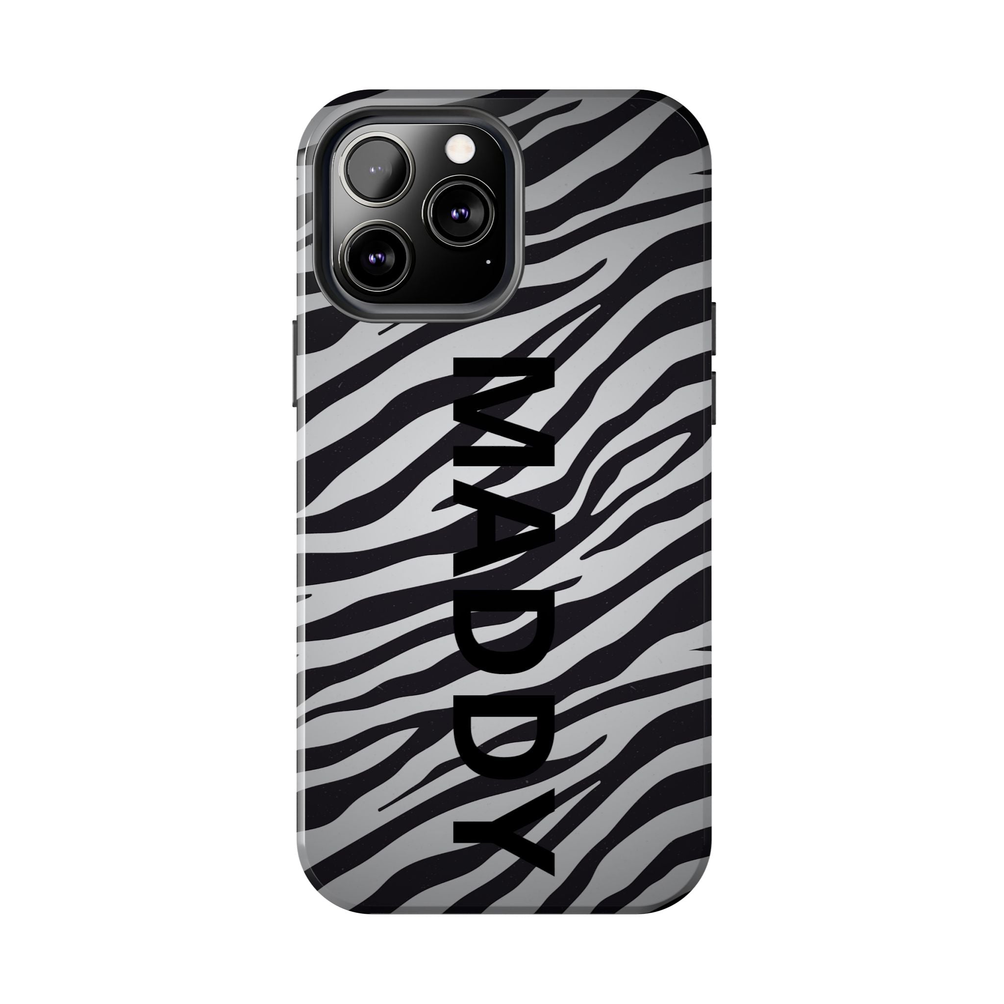 ZEBRA PRINT IPHONE CASE PERSONALIZED