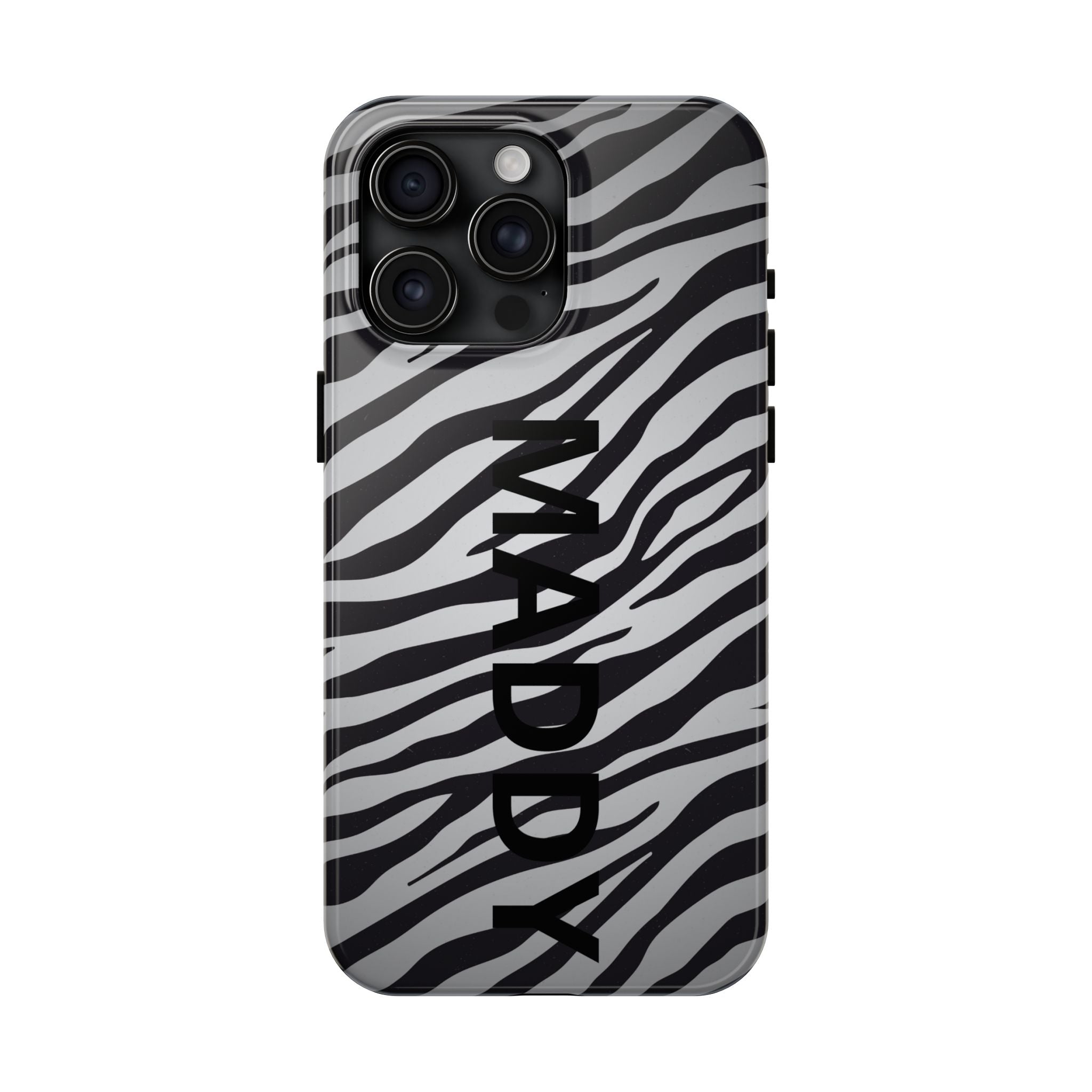 ZEBRA PRINT IPHONE CASE PERSONALIZED