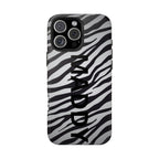 ZEBRA PRINT IPHONE CASE PERSONALIZED