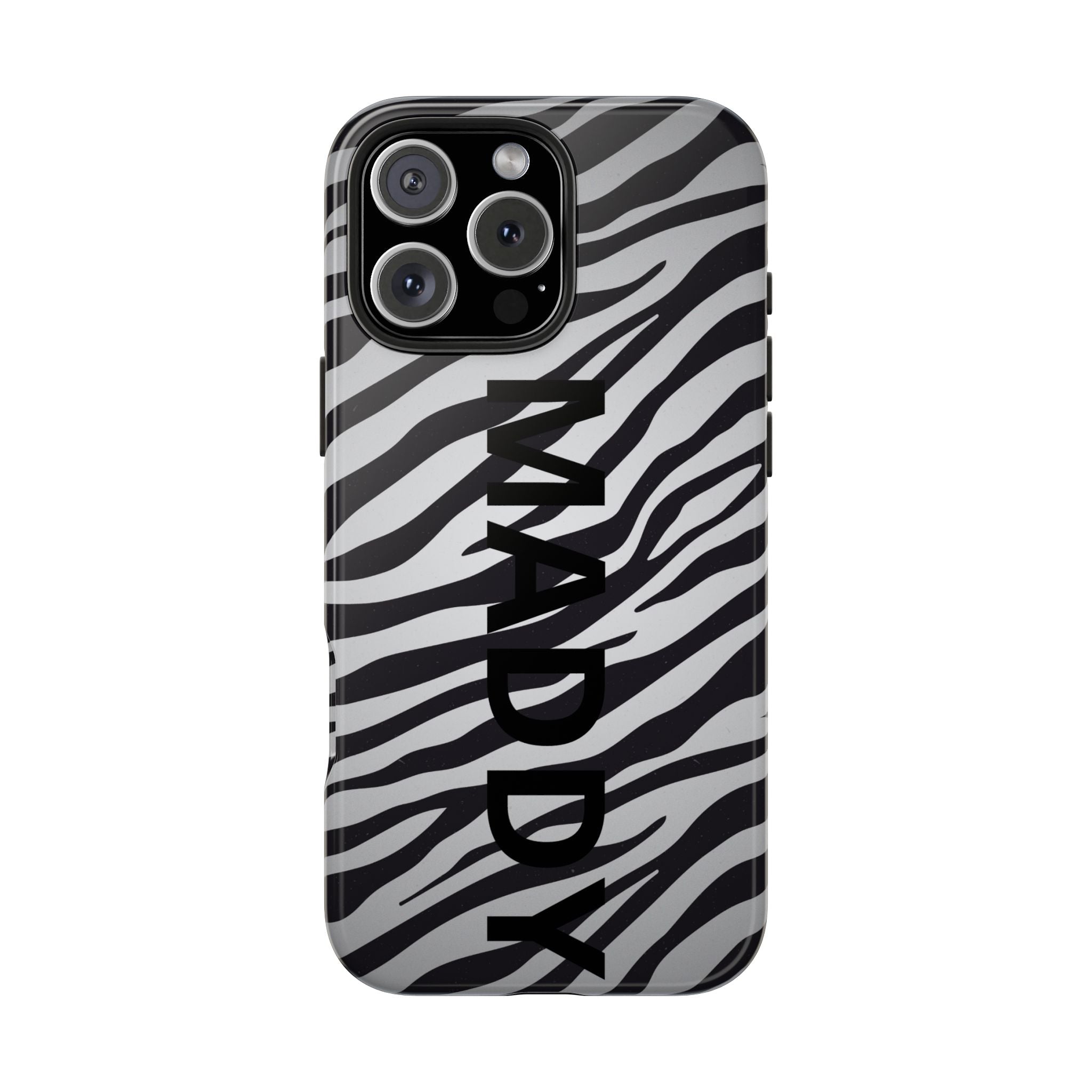 ZEBRA PRINT IPHONE CASE PERSONALIZED
