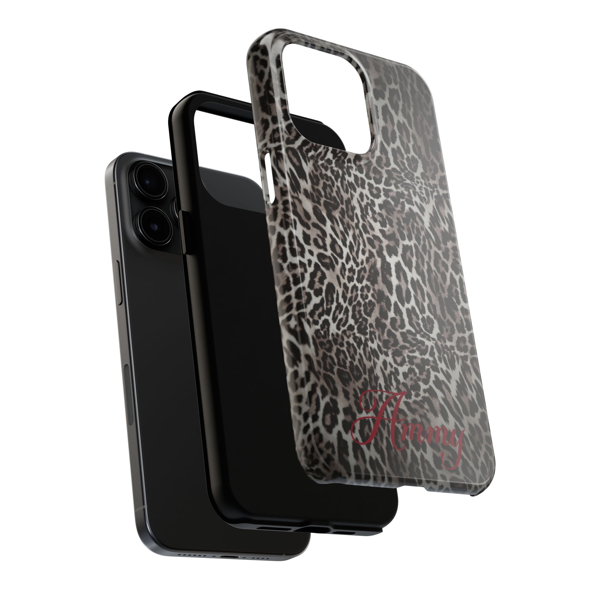 FAUX FUR LEOPARD IPHONE CASE PERSONALIZED