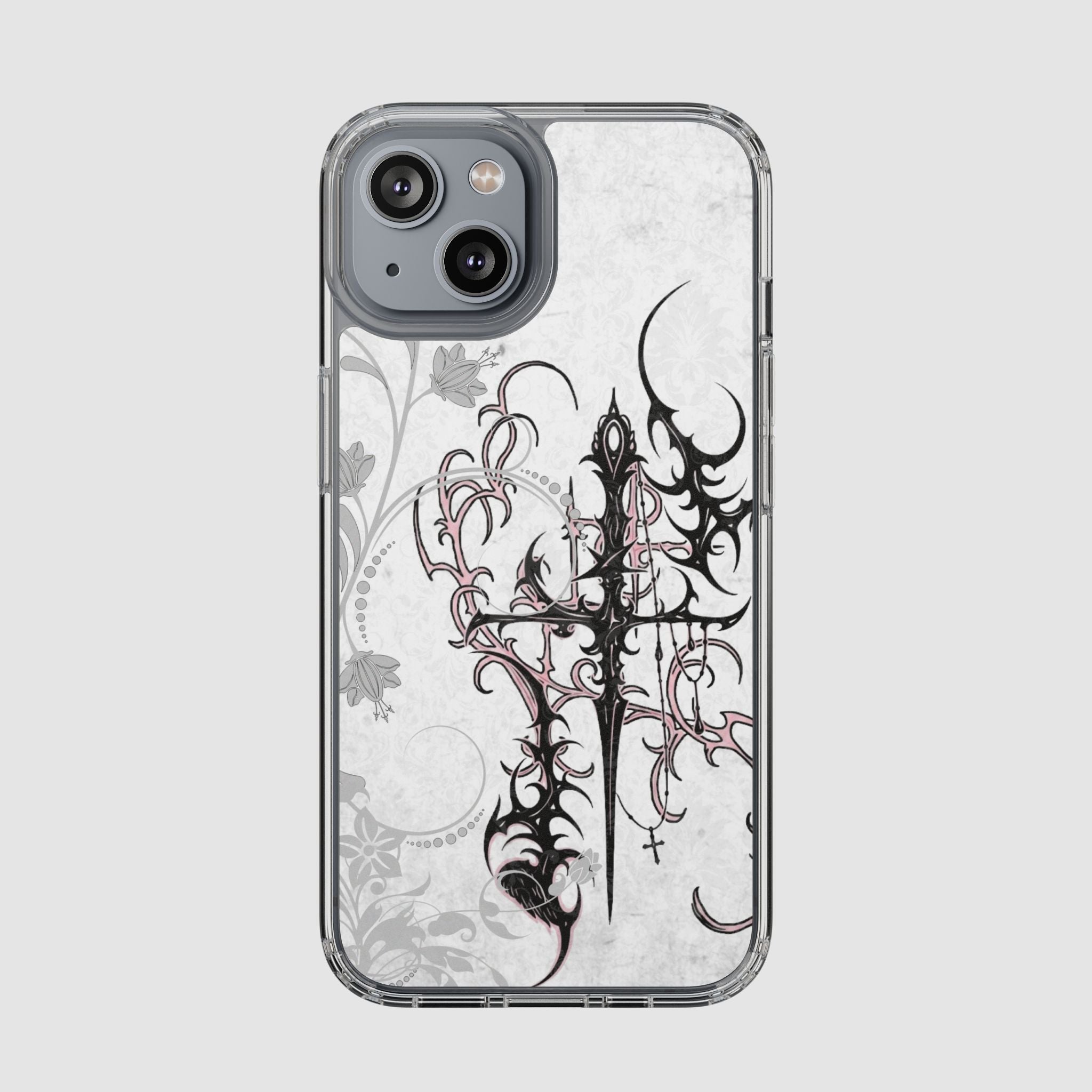 PINK CROSS PHONE CASE