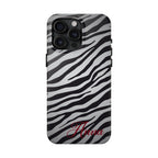 ZEBRA PRINT IPHONE CASE PERSONALIZED