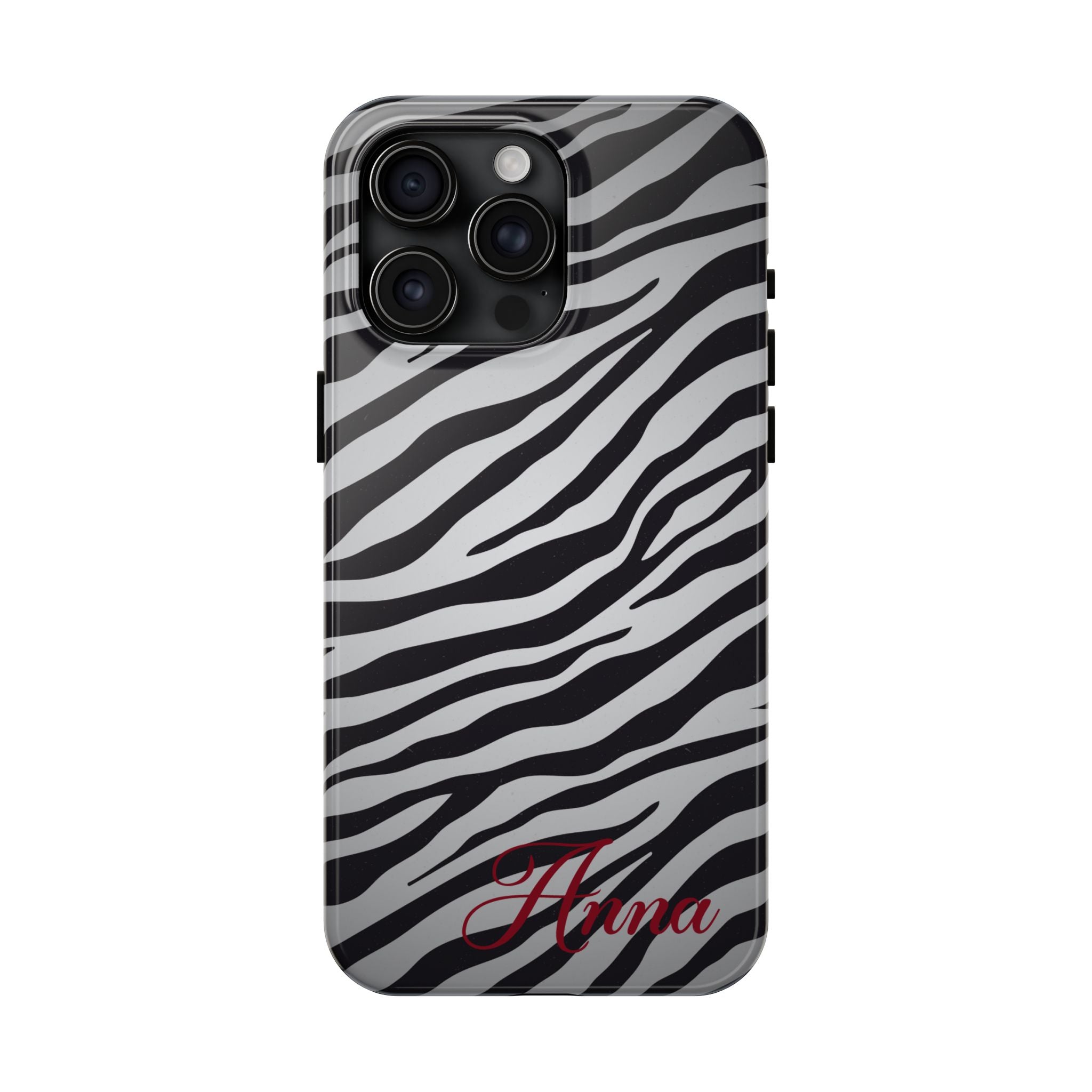 ZEBRA PRINT IPHONE CASE PERSONALIZED